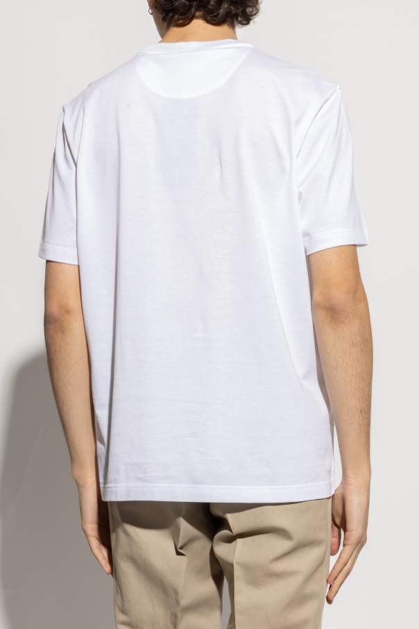 White Cotton t-shirt with crew neck Brioni - Vitkac AS